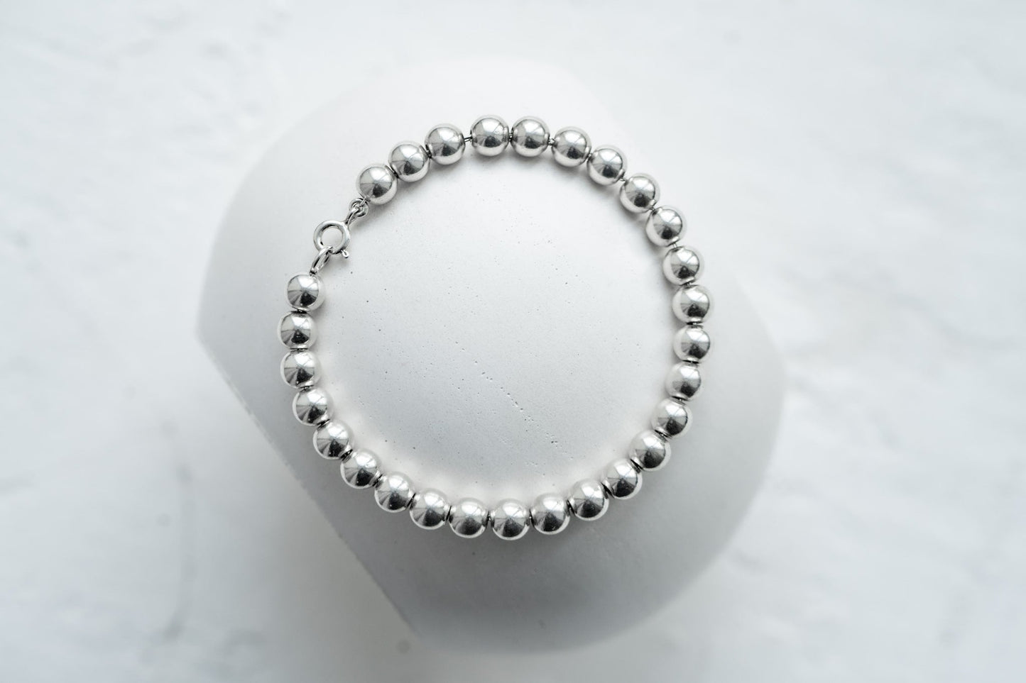 Anklet "Balls" with solid balls (5 mm)
