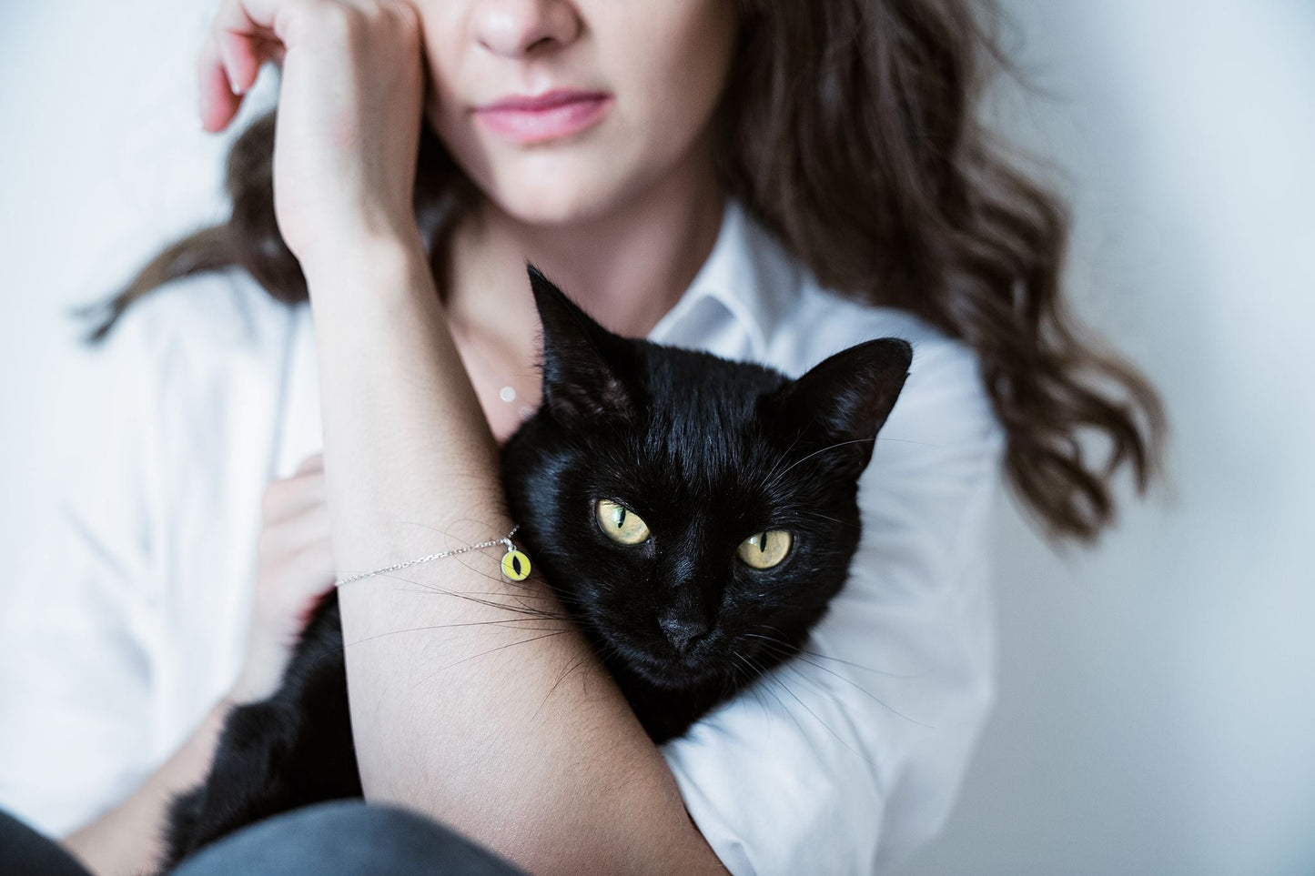 Bracelet "Cat’s Eye" (9 mm) with enamel