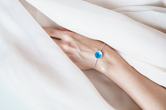 Bracelet "Sea" (16 mm) blue