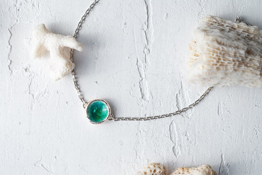 Bracelet "Sea" (9 mm) emerald