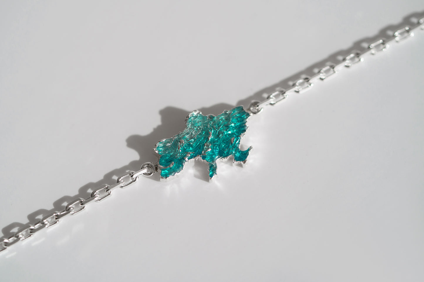 Bracelet "United" (15 mm) textured with enamel