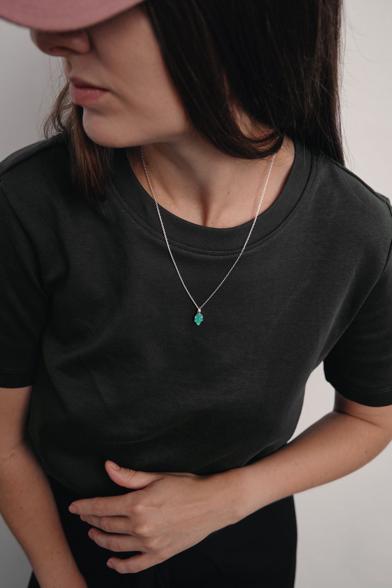Pendant on the neck "Breath of my forest"
