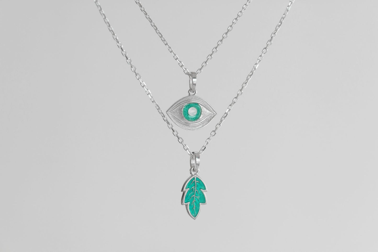 Pendant on the neck "View of my forest" (15 mm)