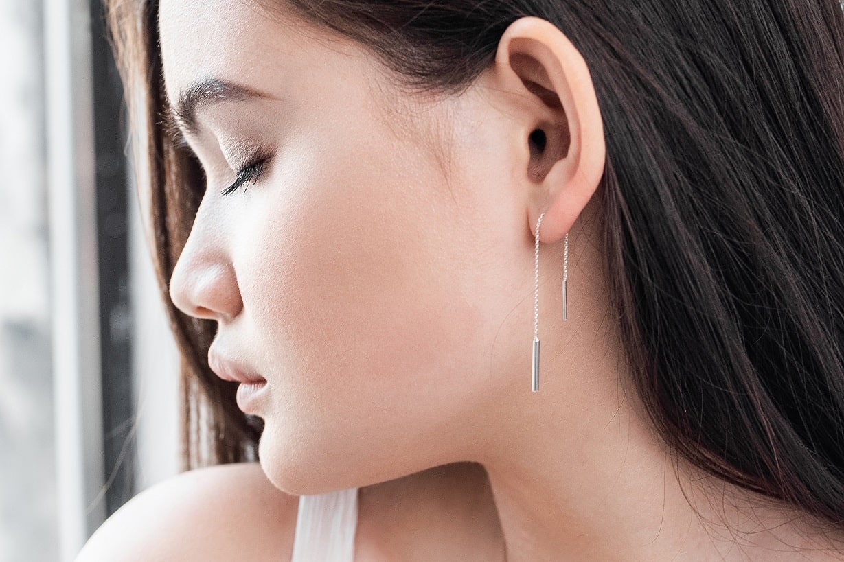 Threader Earrings "Pendulum"