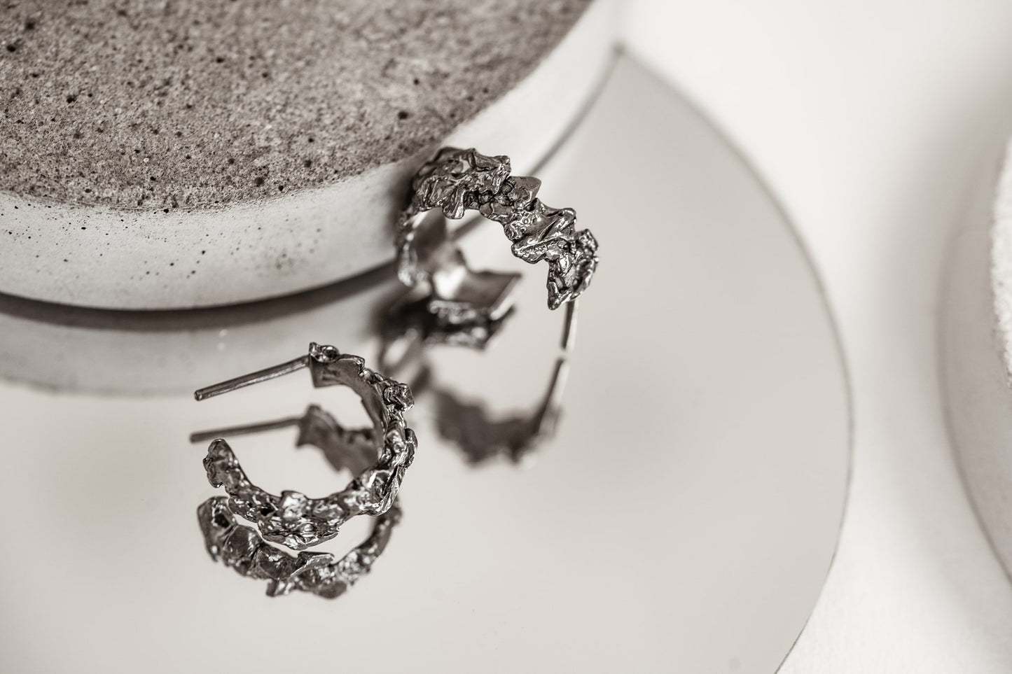Congo earrings "Asteroidal belt"