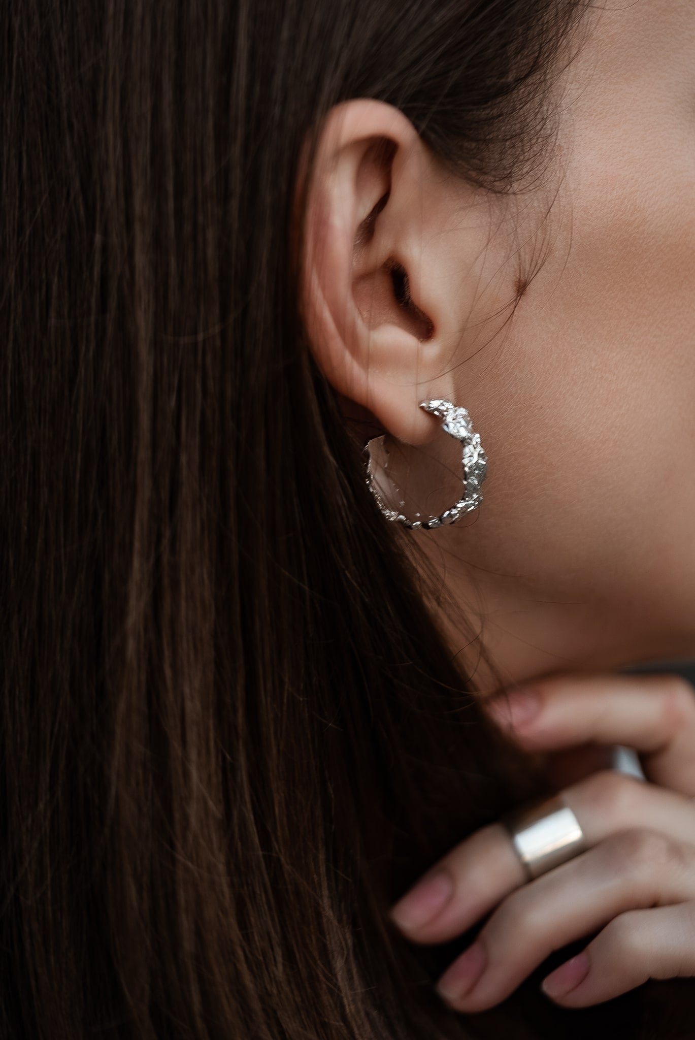 Congo earrings "Asteroidal belt"