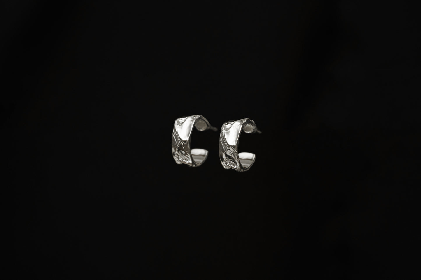 Congo earrings "Anthracite" (6 mm/15 mm)