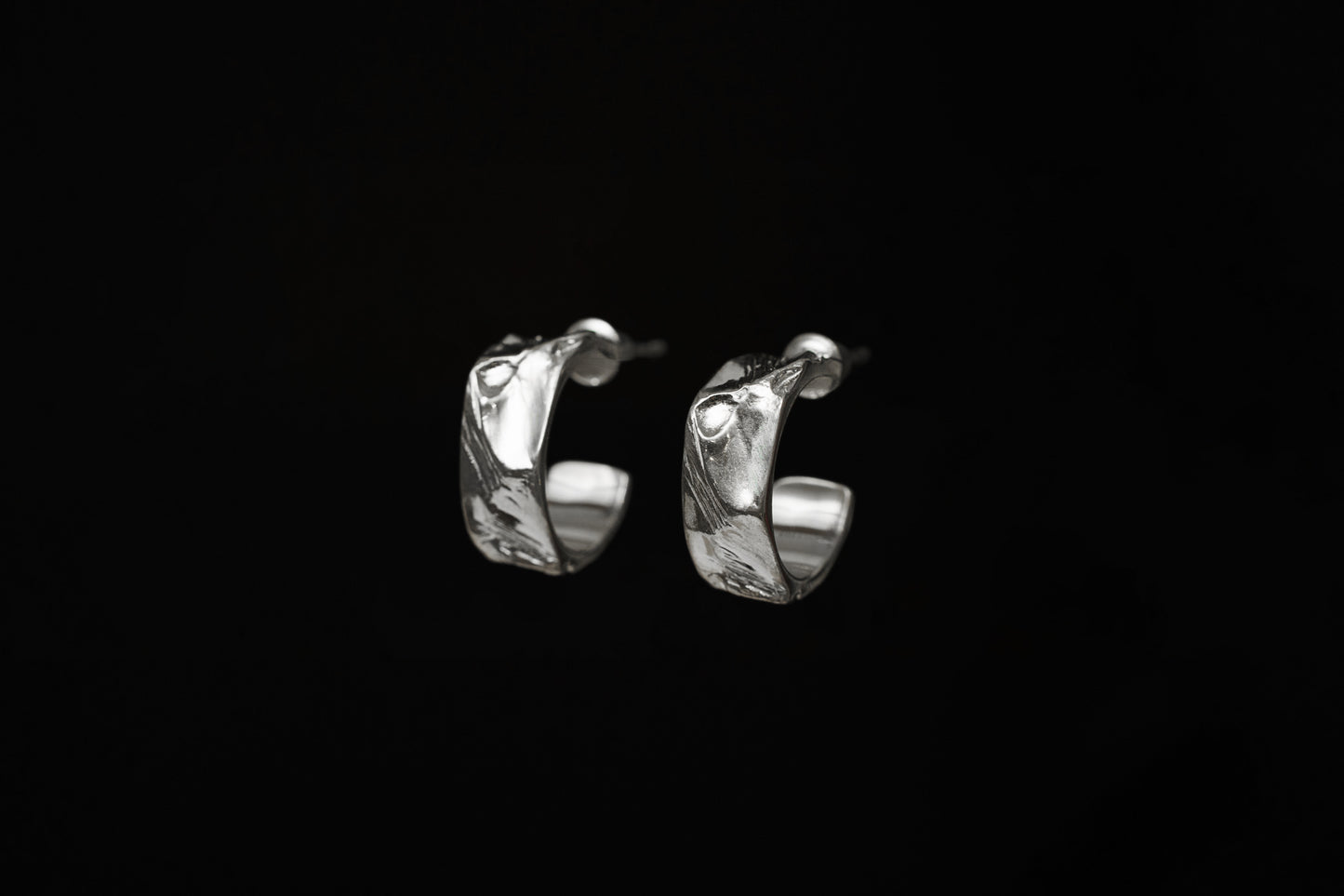 Congo earrings "Anthracite" (6 mm/15 mm)