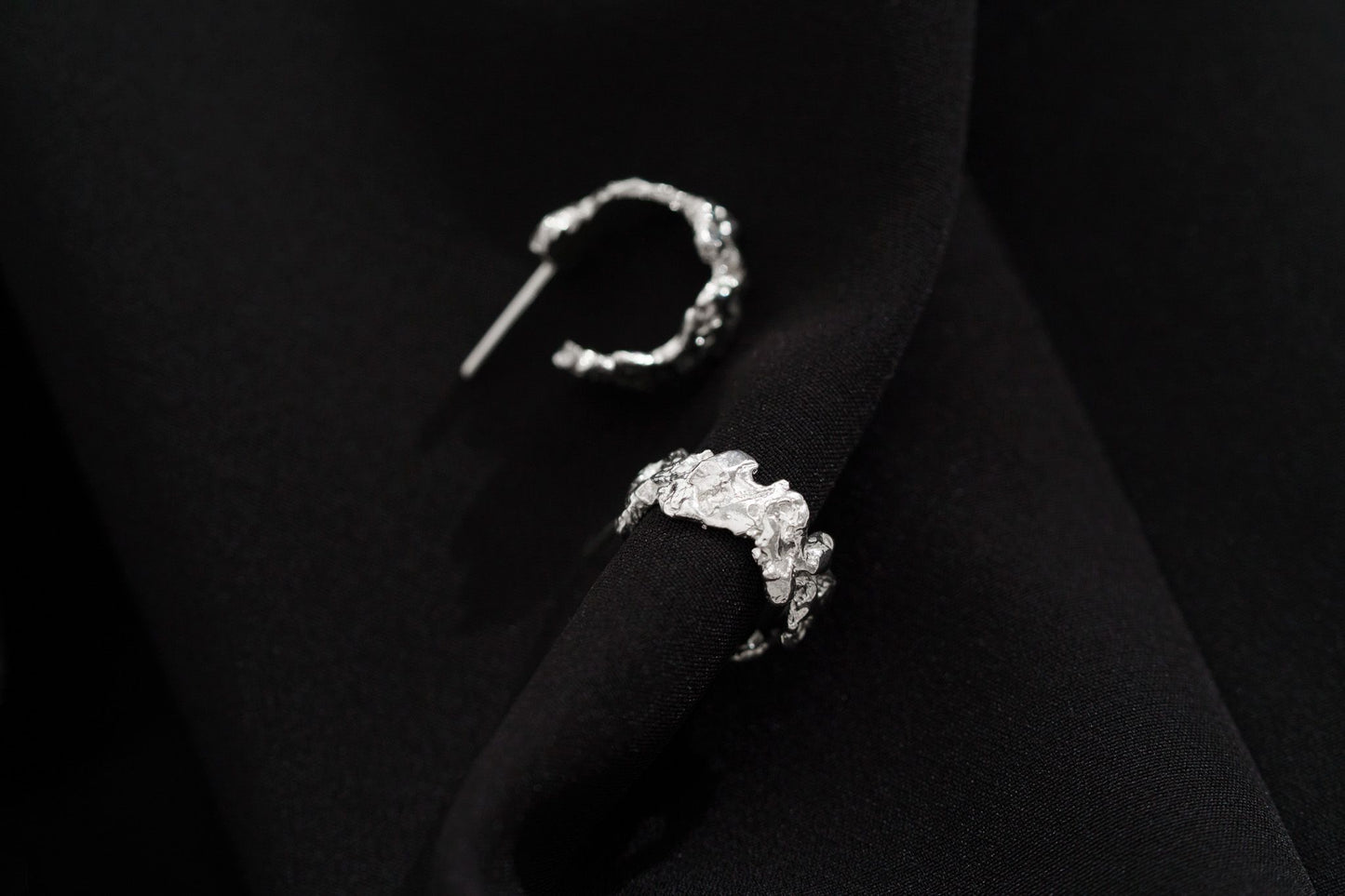 Congo earrings "Asteroidal belt"