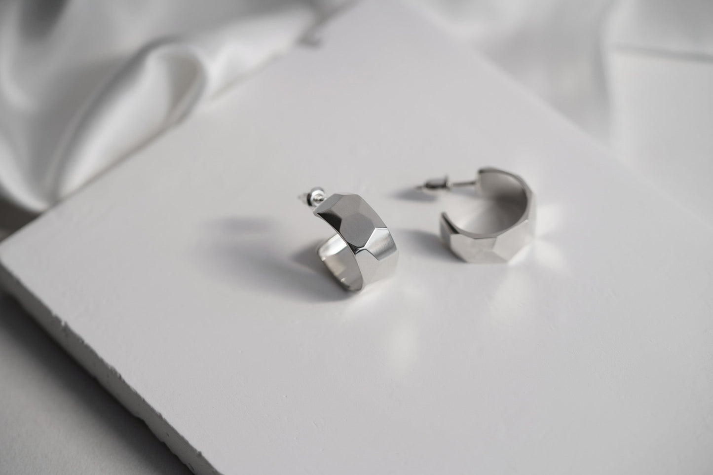 Congo earrings "Large facets"