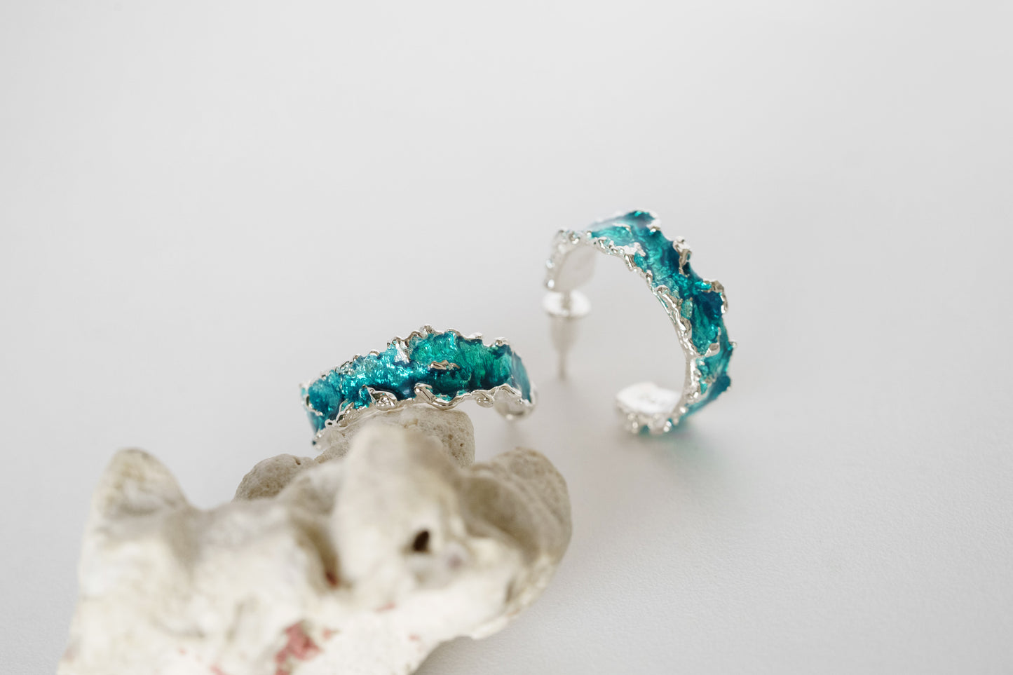 Congo earrings "Wave" (6 mm/20 mm)