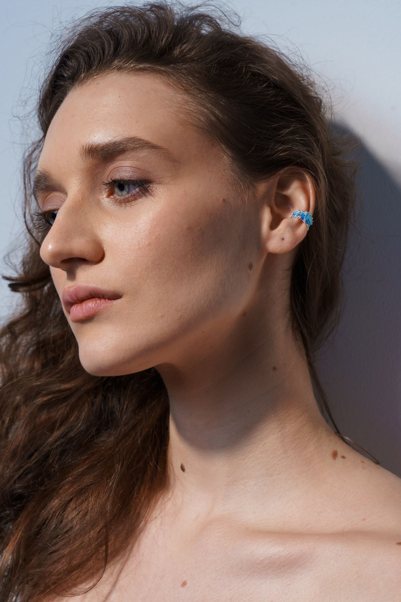 Cuff "Wave" (6 mm) blue