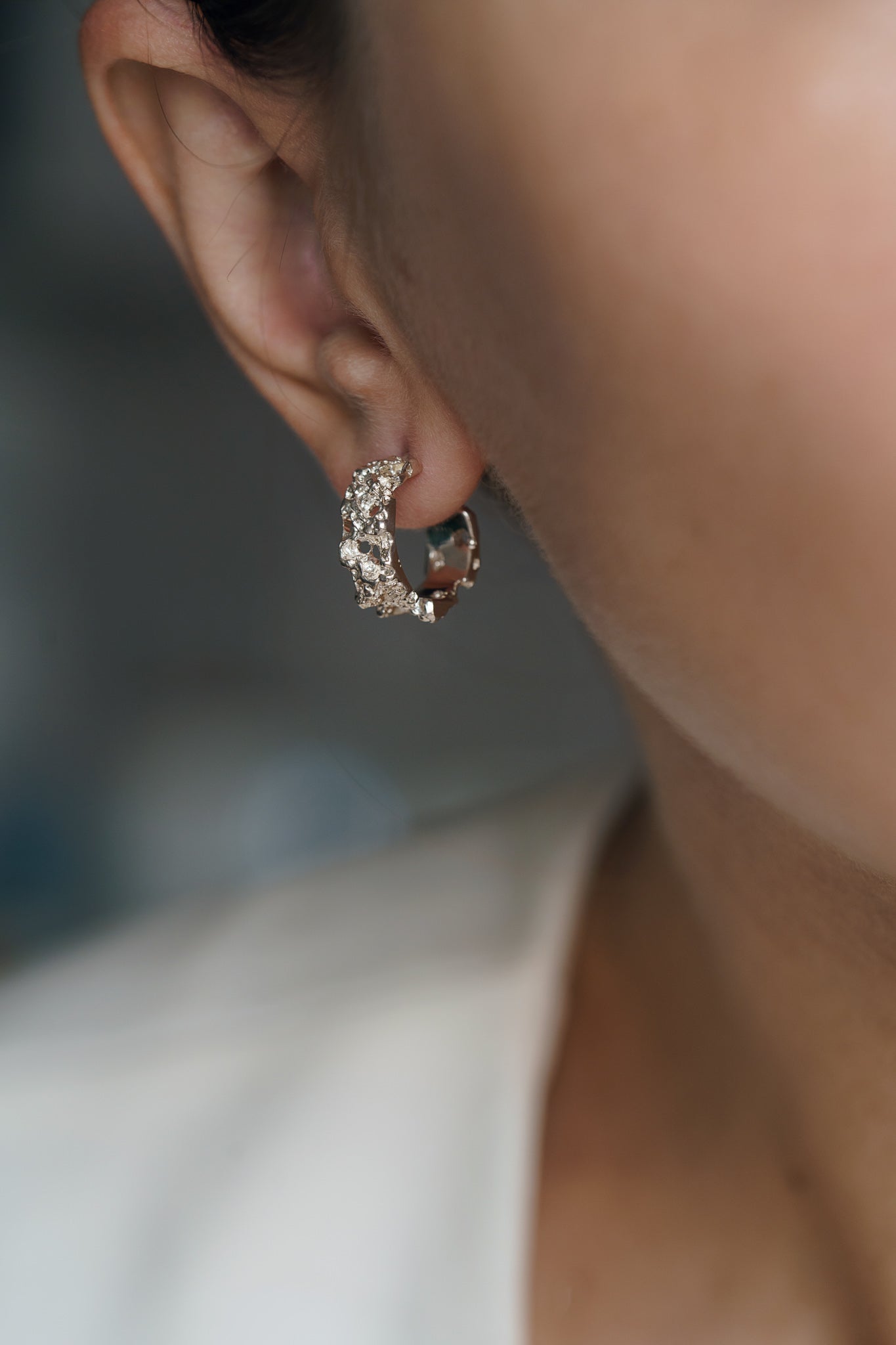 Congo earrings "Bread" (6 mm/15 mm)