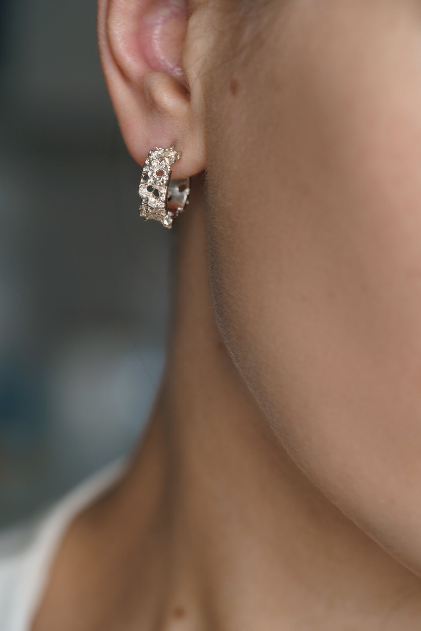 Congo earrings "Bread" (6 mm/15 mm)