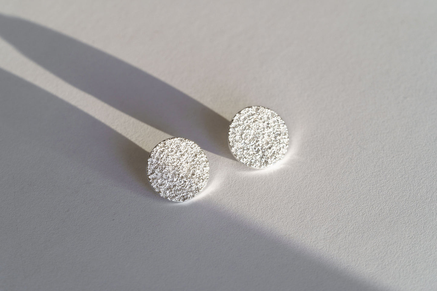 Earrings-discs "Sand" (20 mm)