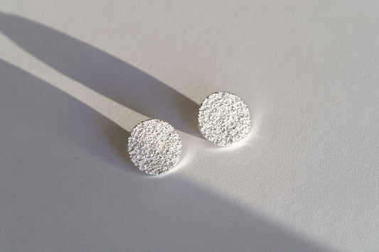 Earrings-discs "Sand" (20 mm)