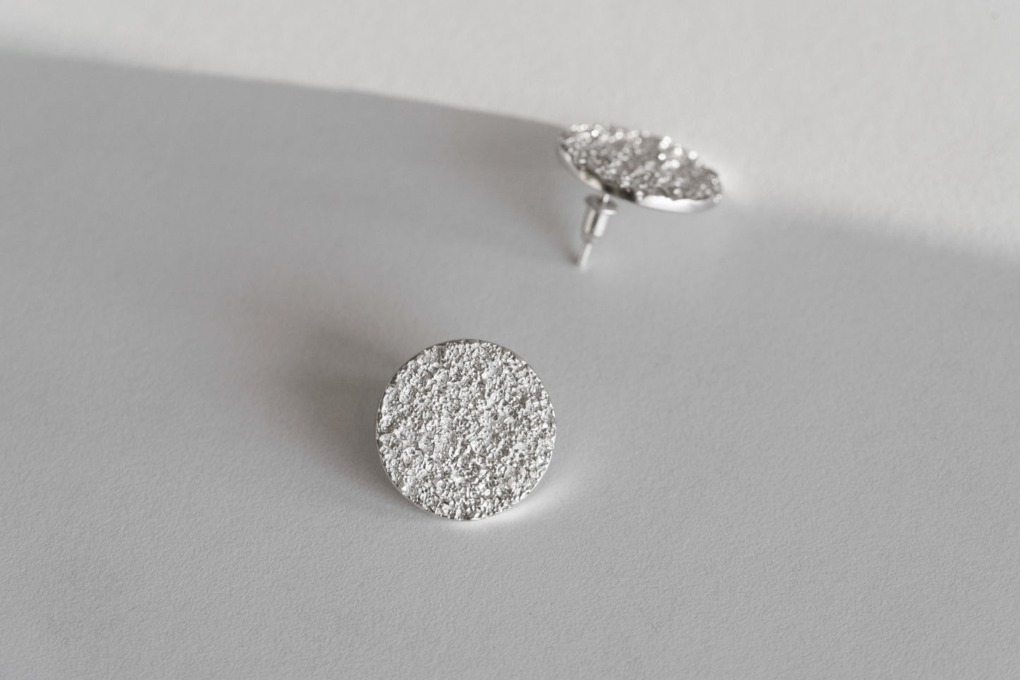 Earrings-discs "Sand" (20 mm)