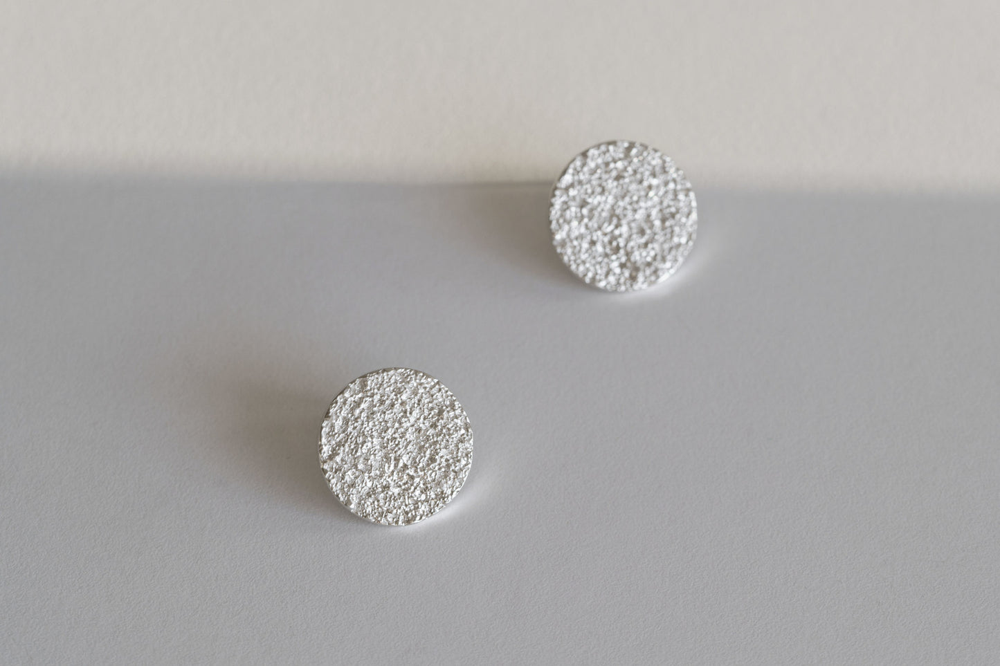Earrings-discs "Sand" (20 mm)
