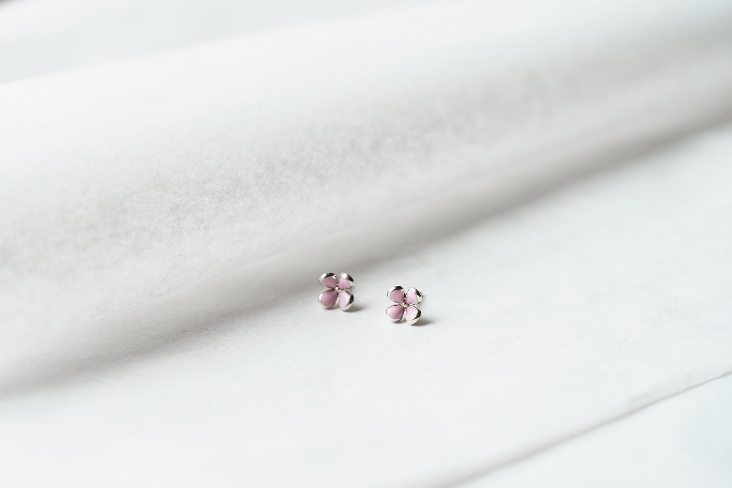 Earrings "Flower" with enamel (different colors to choose from)