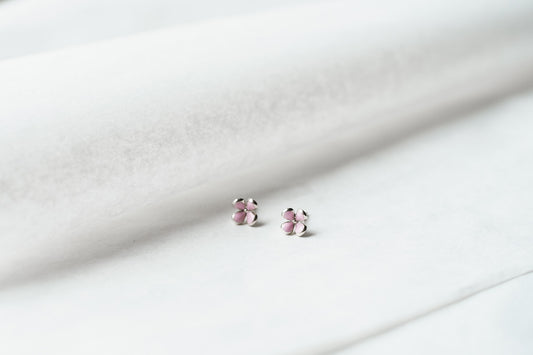 Earrings "Flower" with enamel (different colors to choose from)