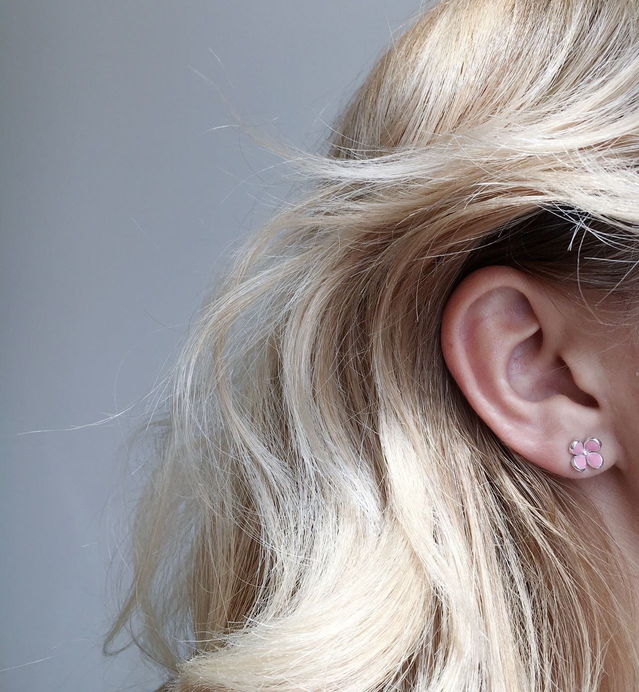 Earrings "Flower" with enamel (different colors to choose from)