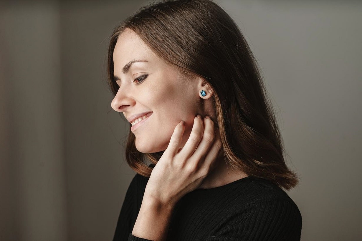 Earrings "Storm" mini
