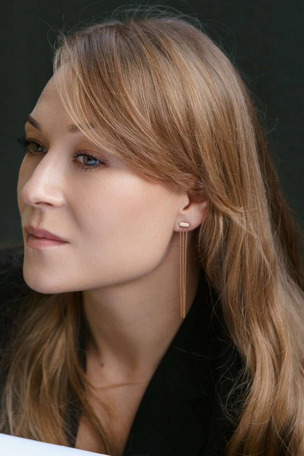 Earrings "Three strings"