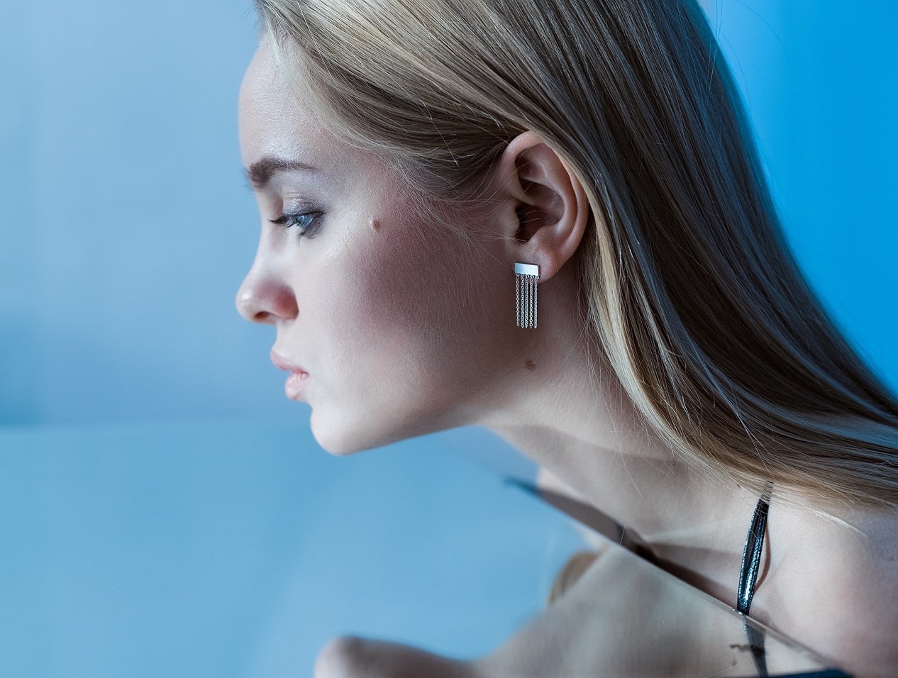 Earrings "Five strings"
