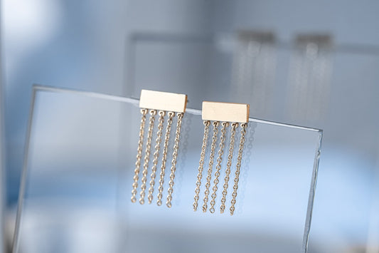 Earrings "Five strings"