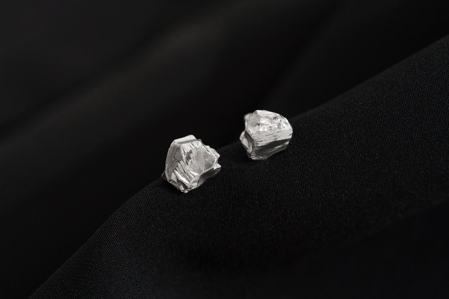 Earrings "Anthracite" (10 mm)