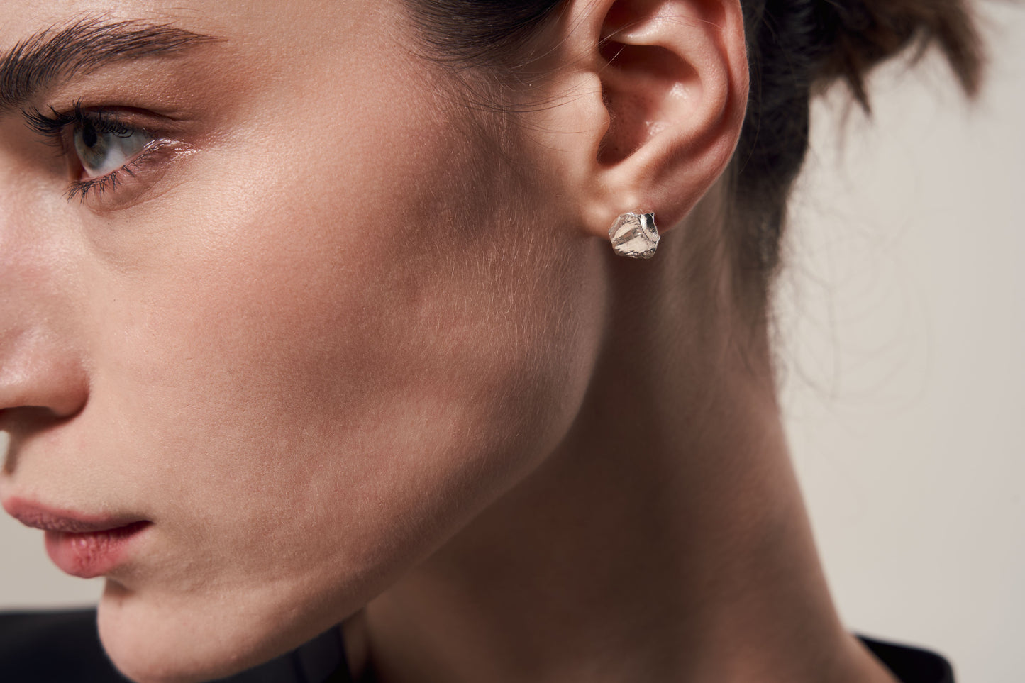 Earrings "Anthracite" (10 mm)
