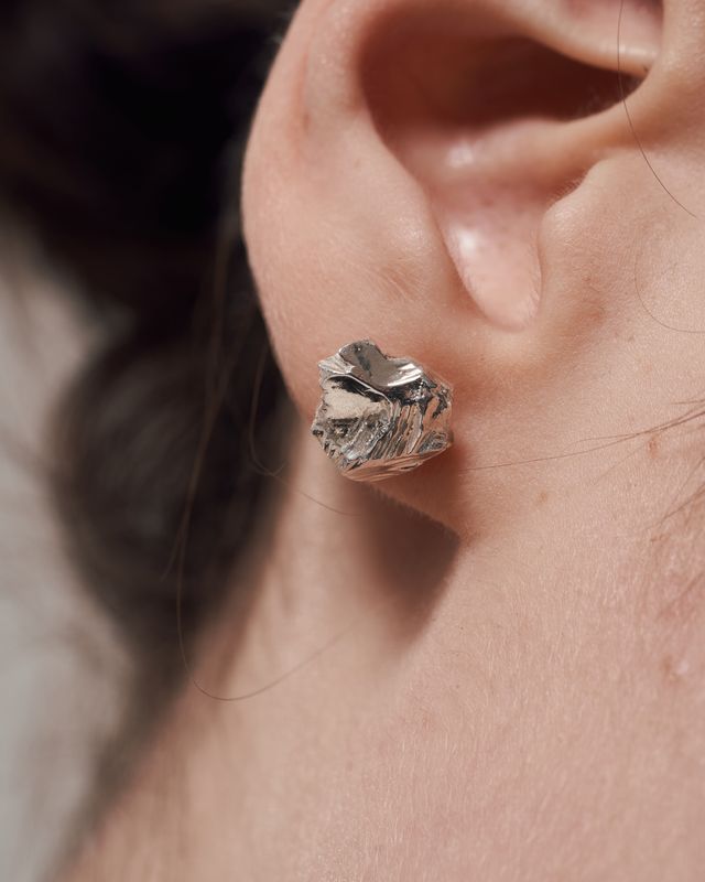 Earrings "Anthracite" (10 mm)