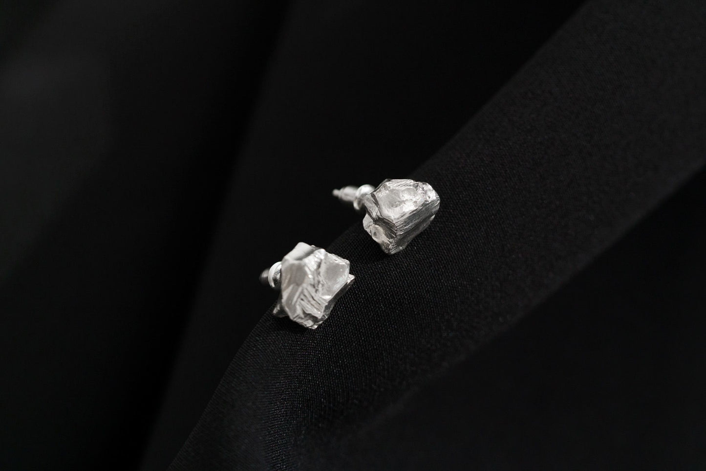 Earrings "Anthracite" (6 mm)