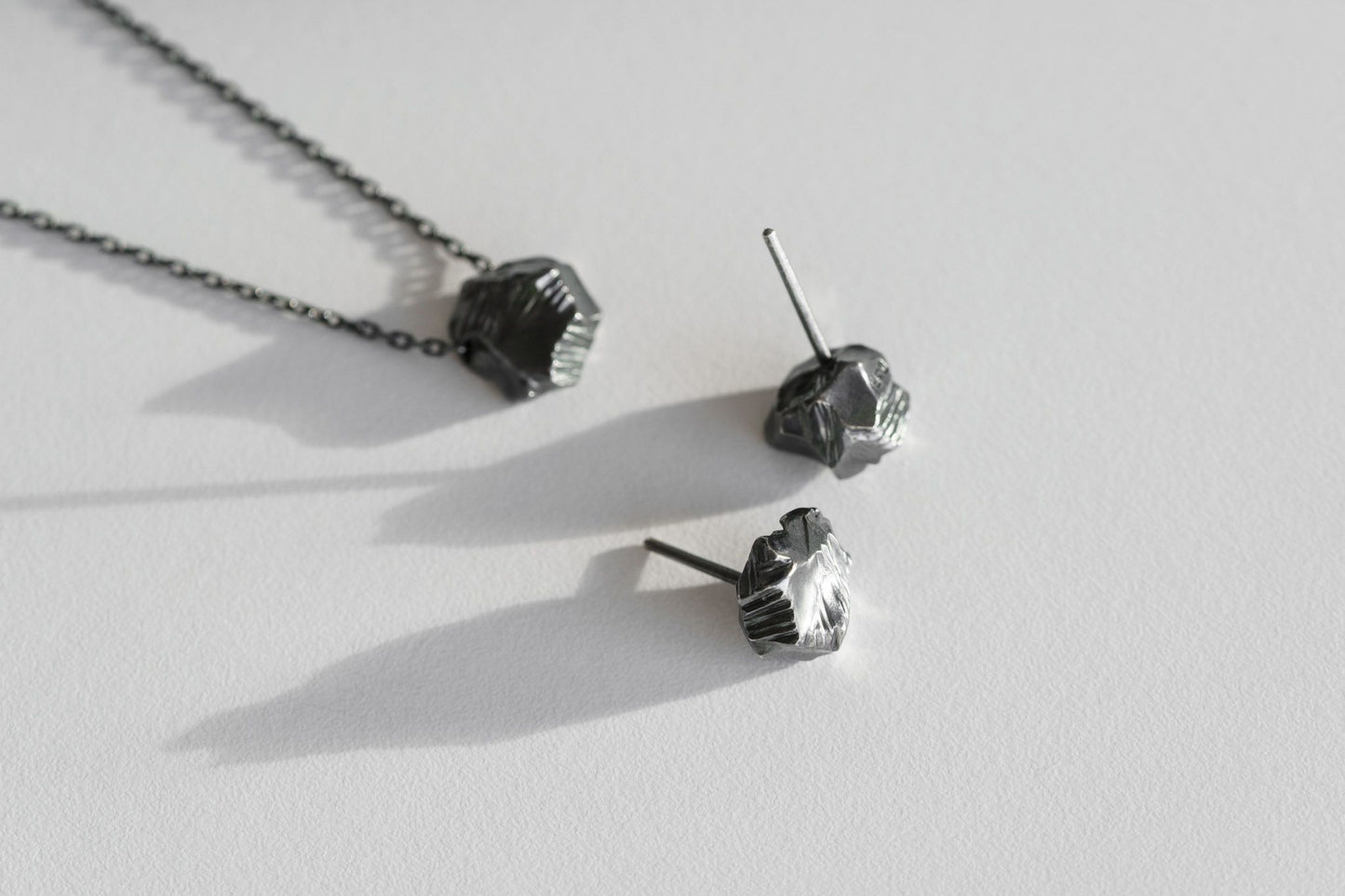 Earrings "Anthracite" (10 mm)