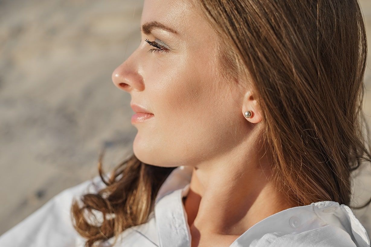 Earrings "Ball" (5-7 mm)