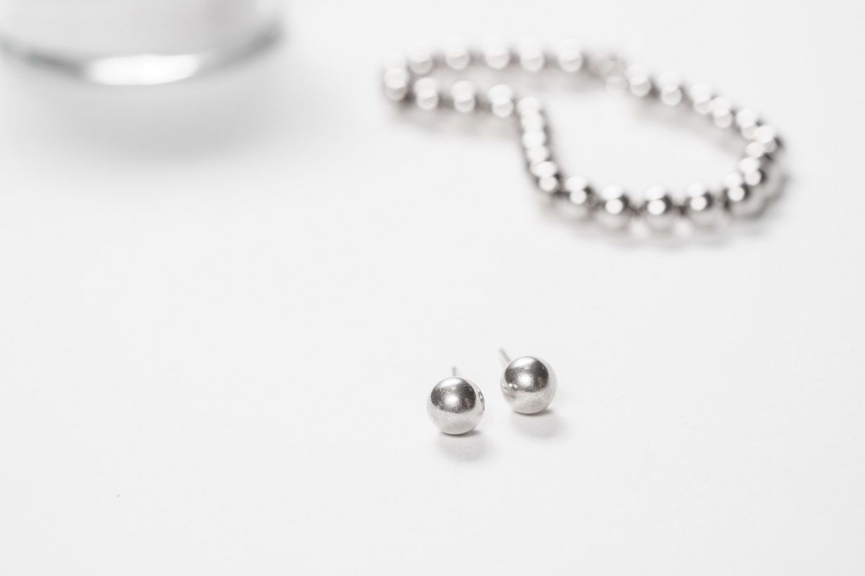 Earrings "Ball" (5-7 mm)