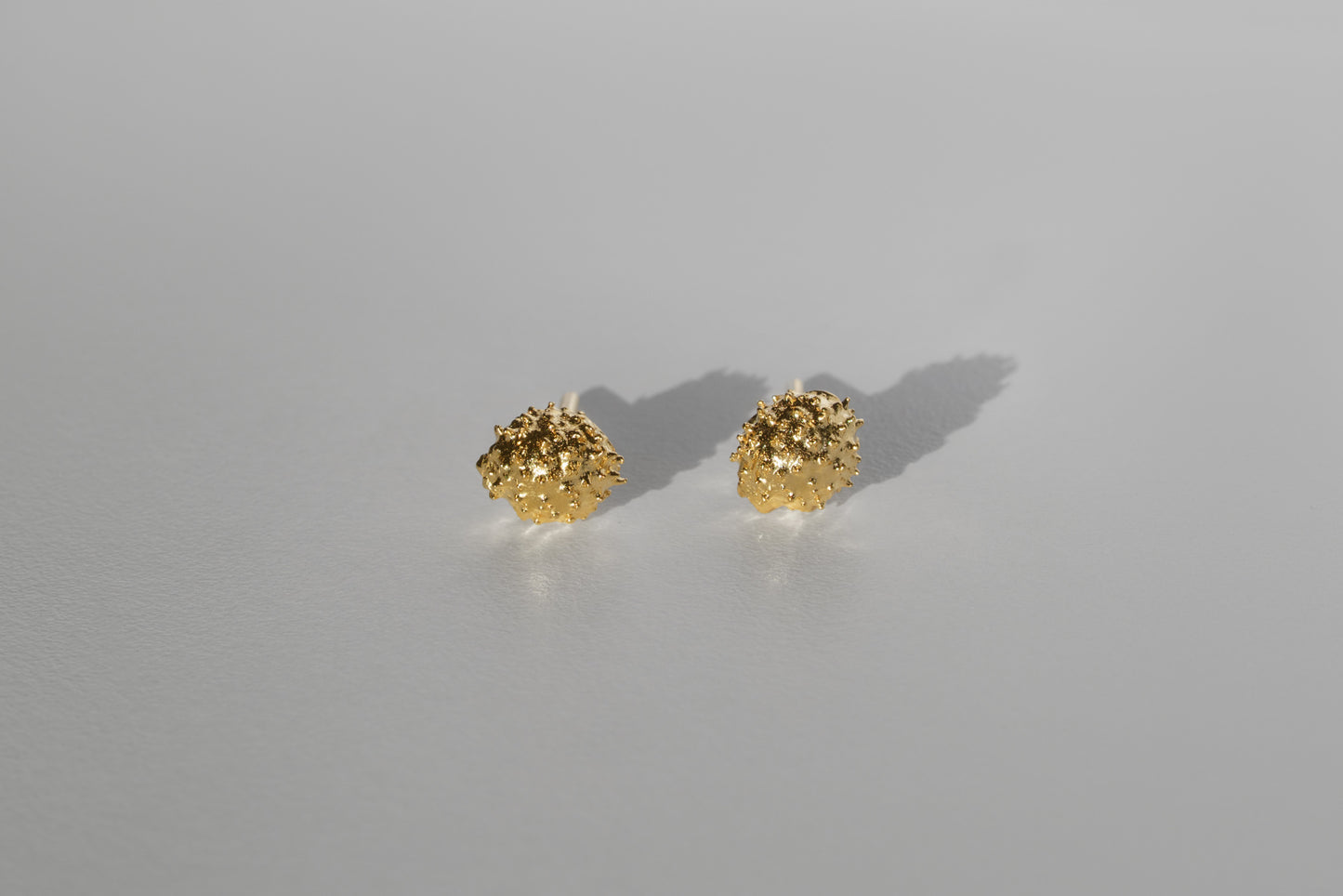 Earrings “Chestnut” light with gilding