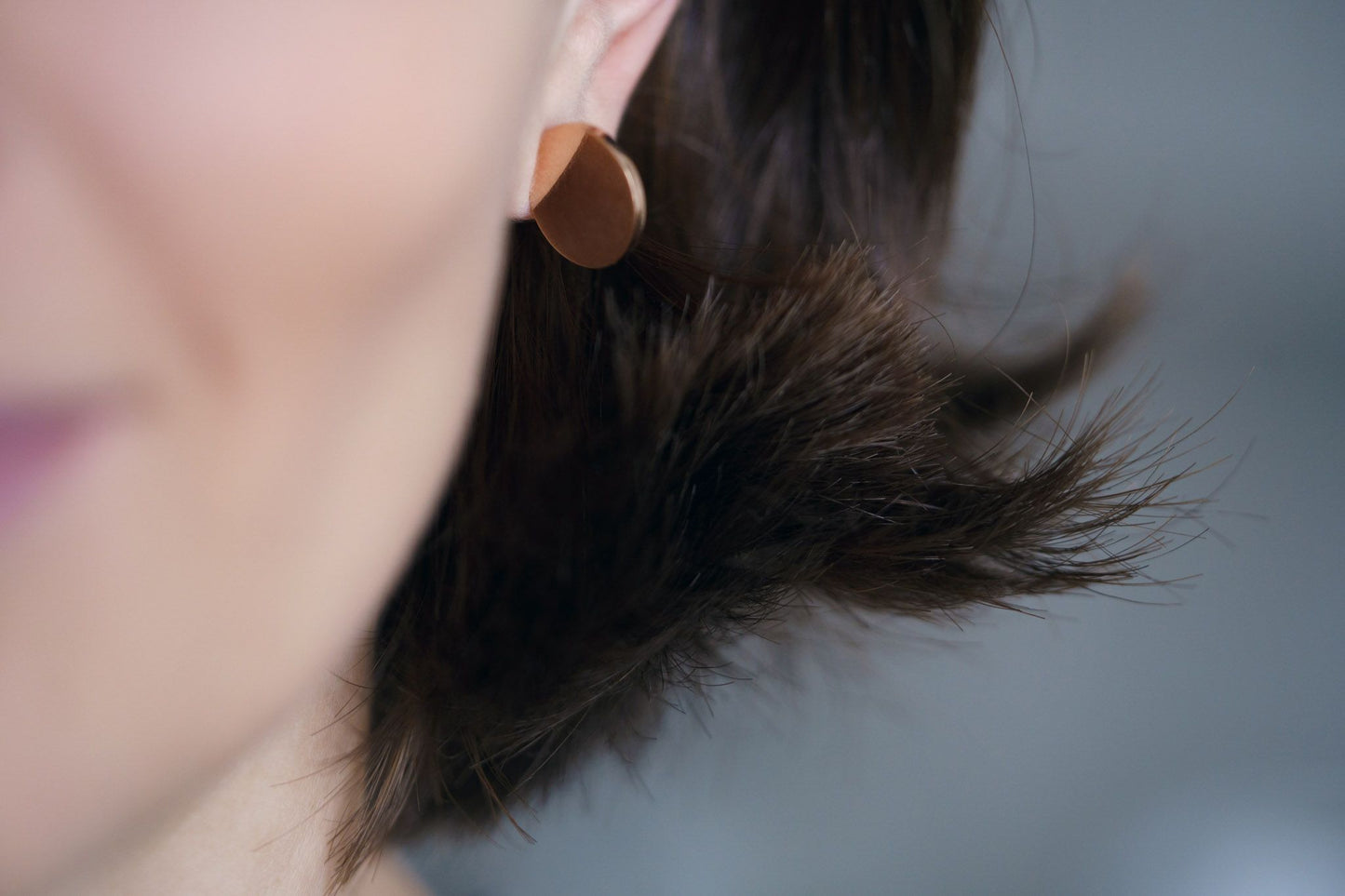 Stud earrings "Coin"