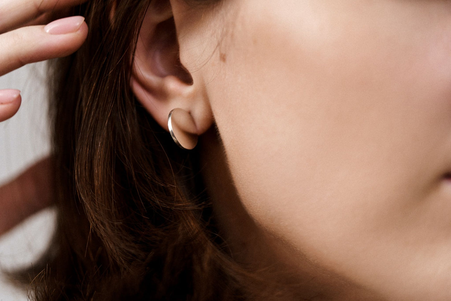 Stud earrings "Coin"