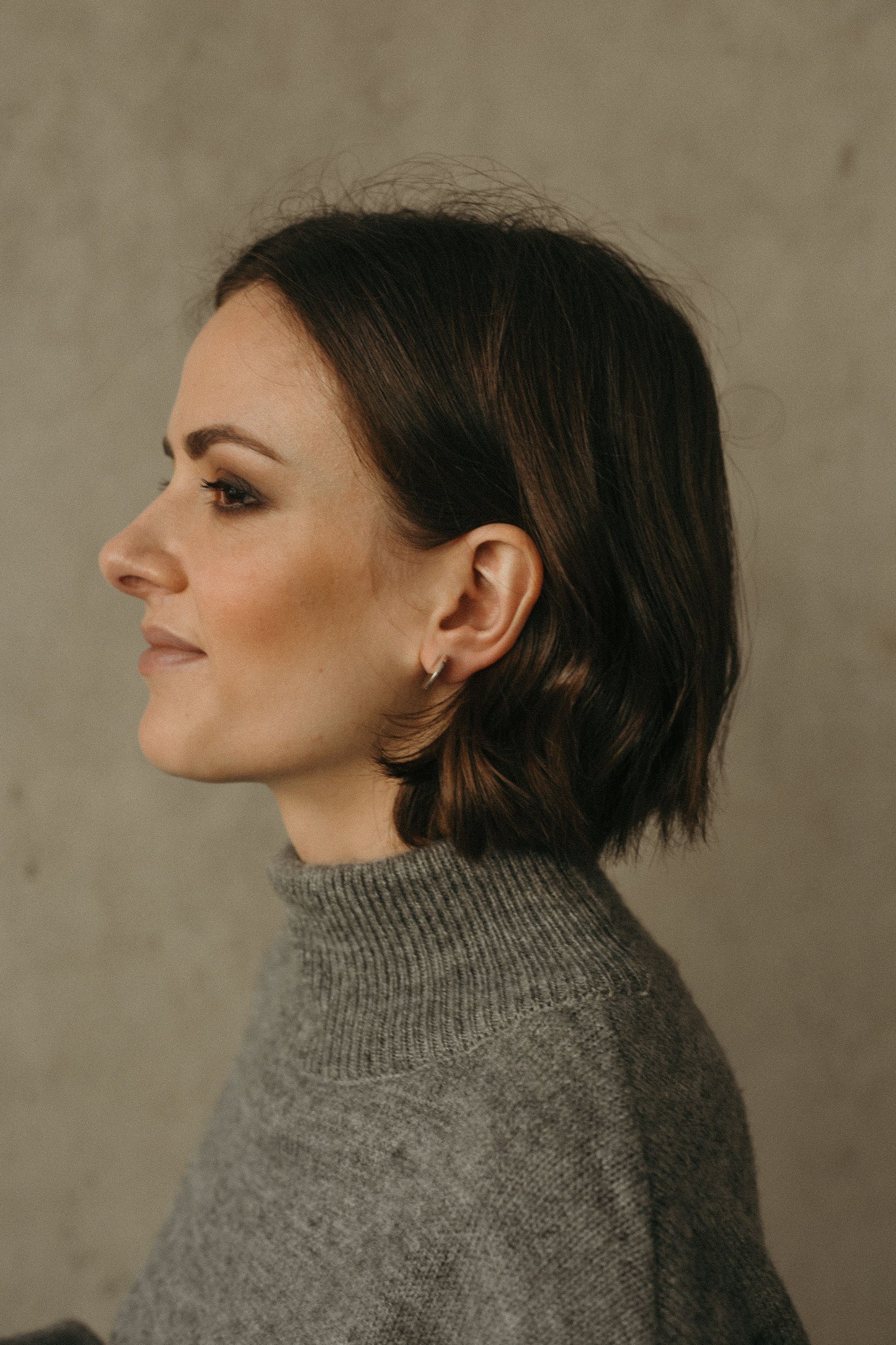 Stud earrings "Coin"