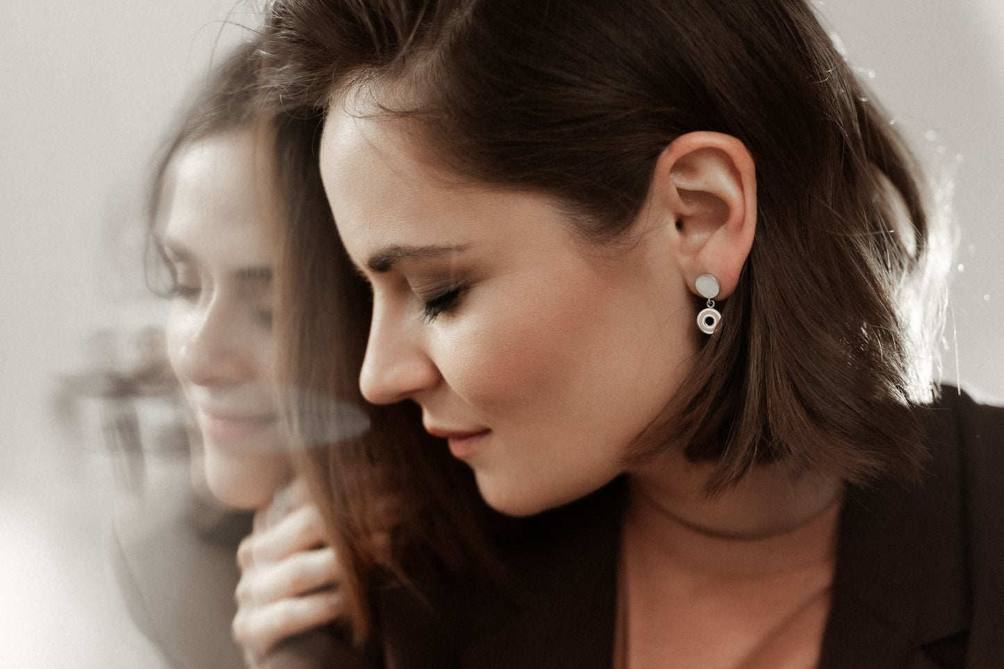 Pendant-earrings "Cyclicity" (10 mm)