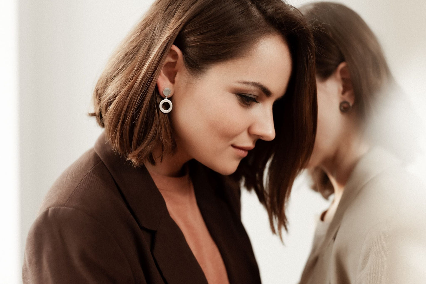 Pendant-earrings "Cyclicity" (17 mm)
