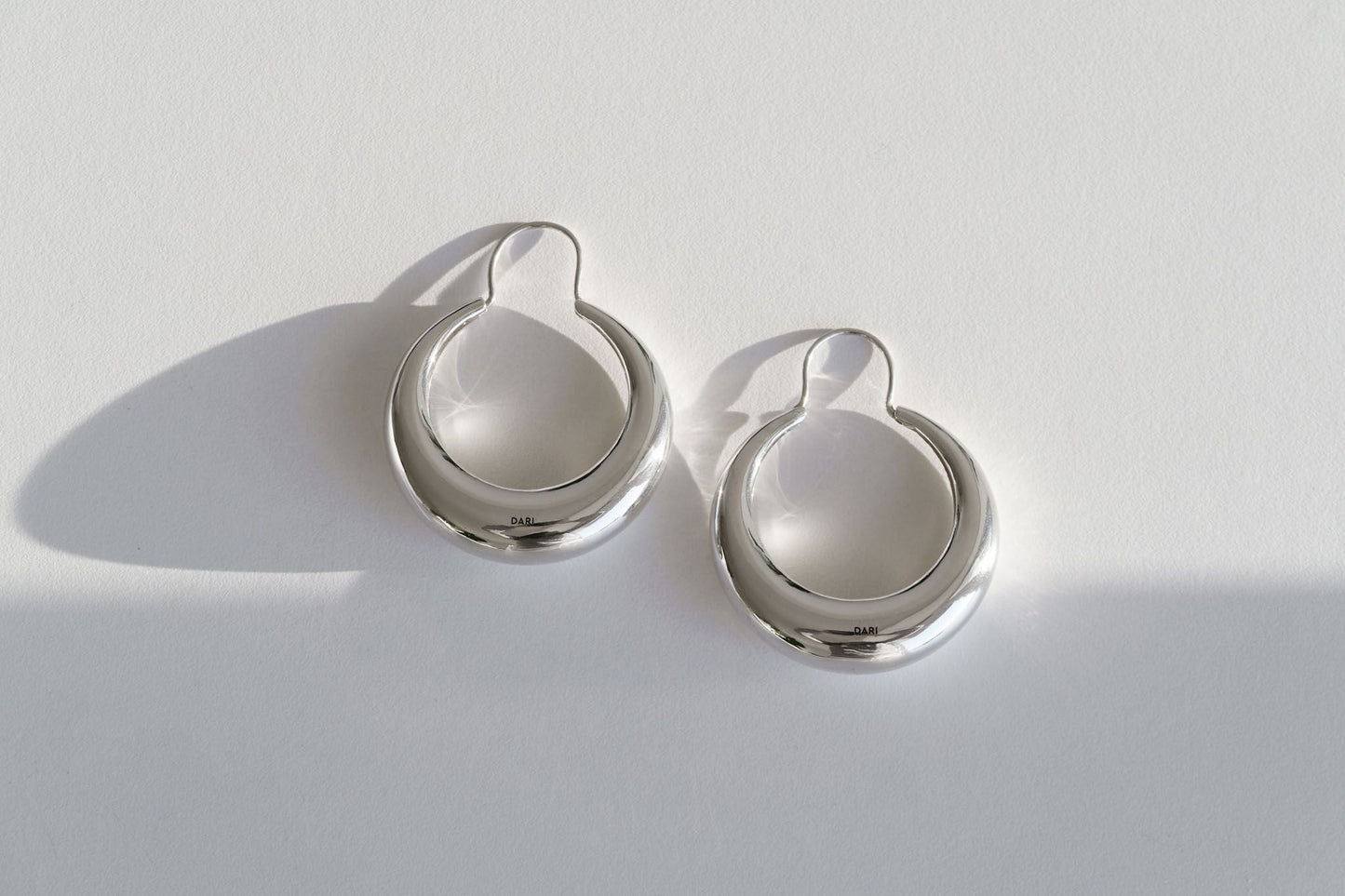 Earrings "Blow" (40 mm)