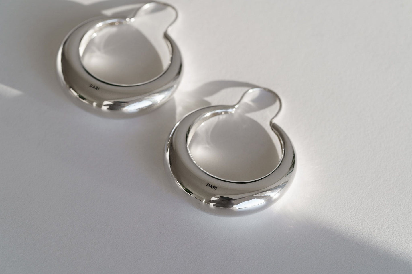Earrings "Blow" (40 mm)