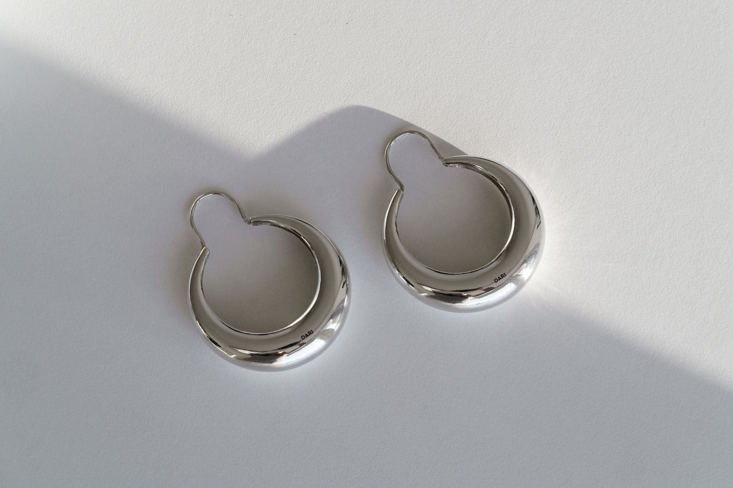 Earrings "Blow" (40 mm)