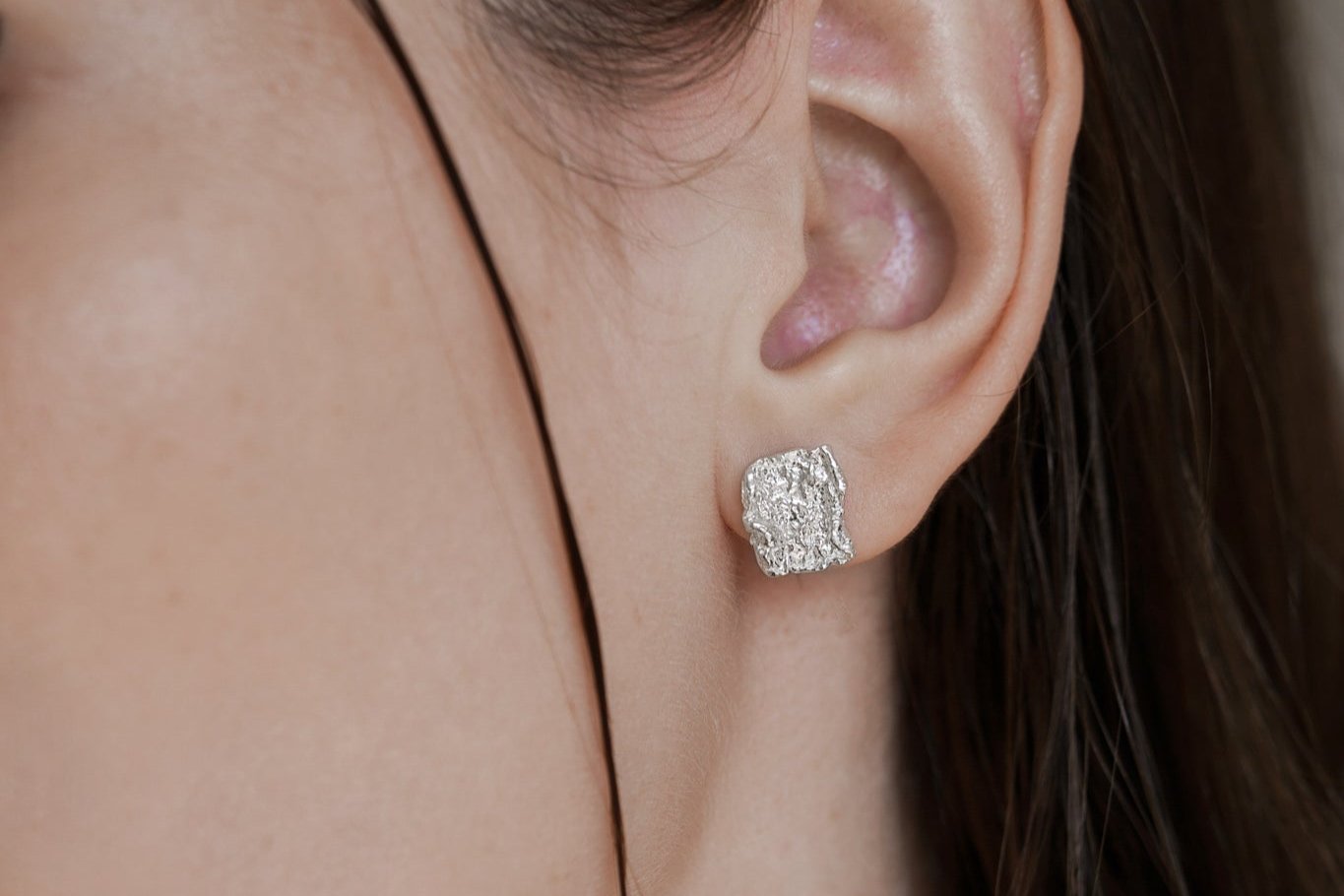 Stud earrings "Sea foam"