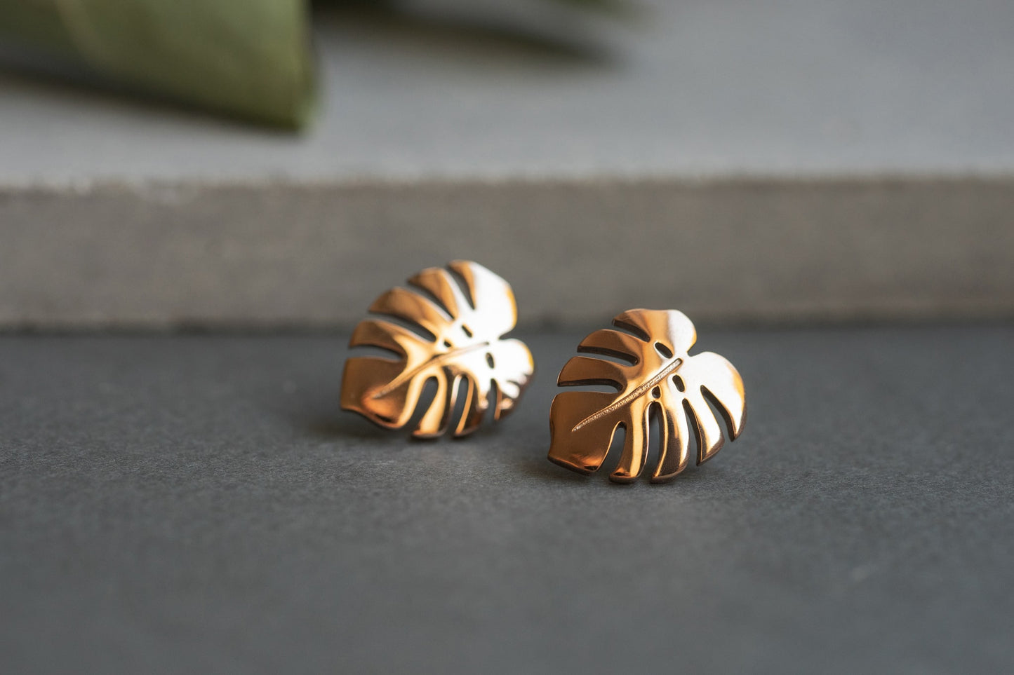 Earrings "Monstera"