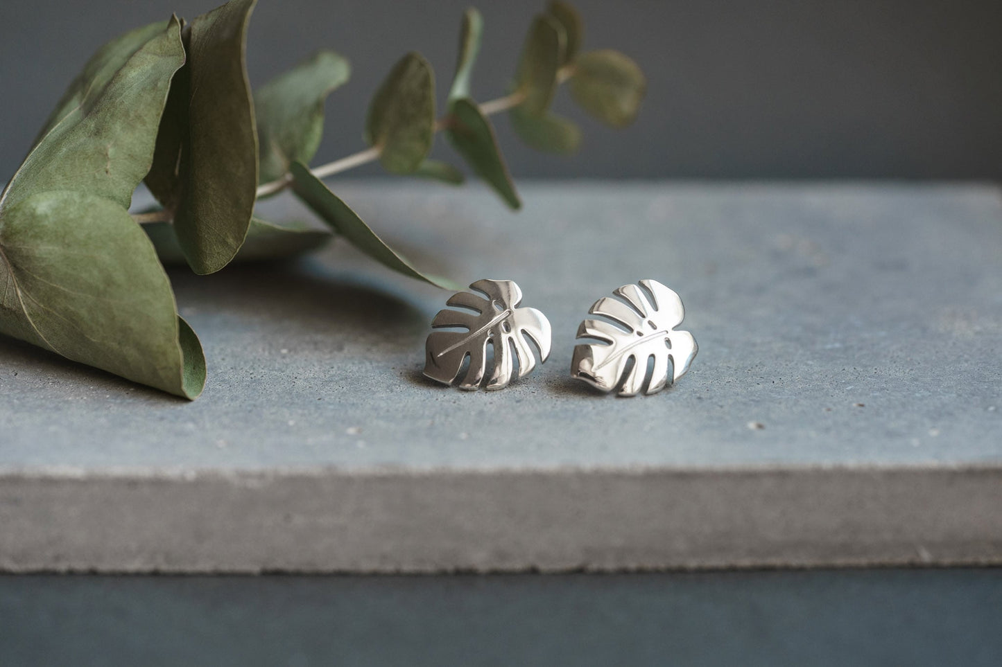 Earrings "Monstera"