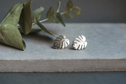 Earrings "Monstera"