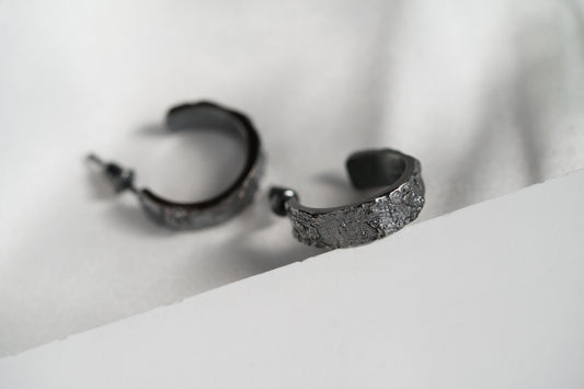 Congo earrings "Oak bark" (15 mm)